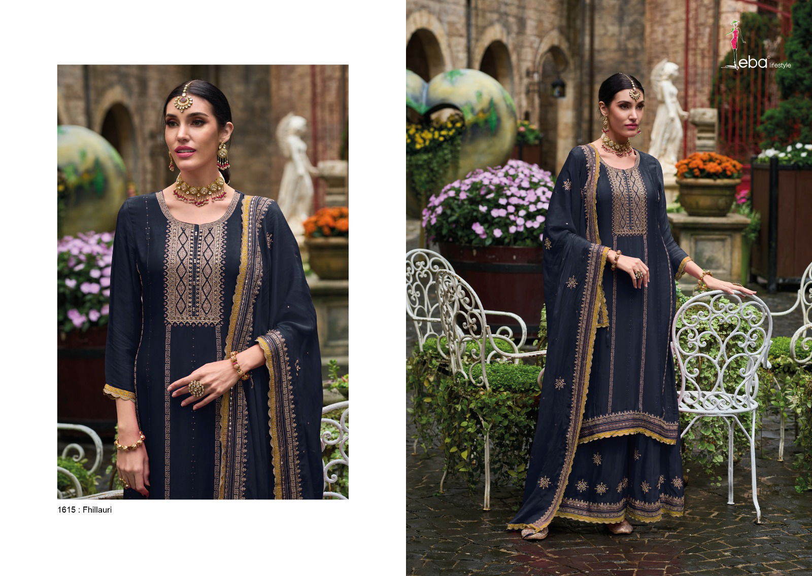 Eba Fhillauri Chinon Wedding Salwar Suits Collection
